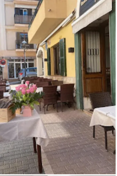 Outside tables, evening