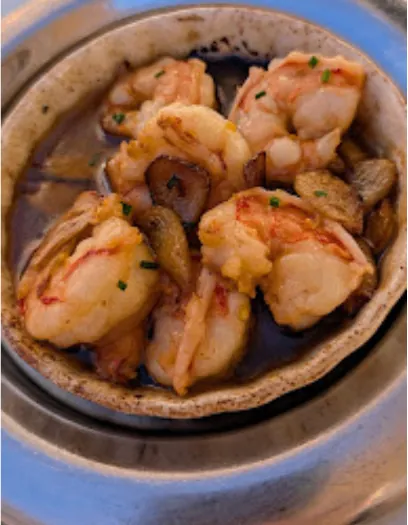Plated dish, close up
